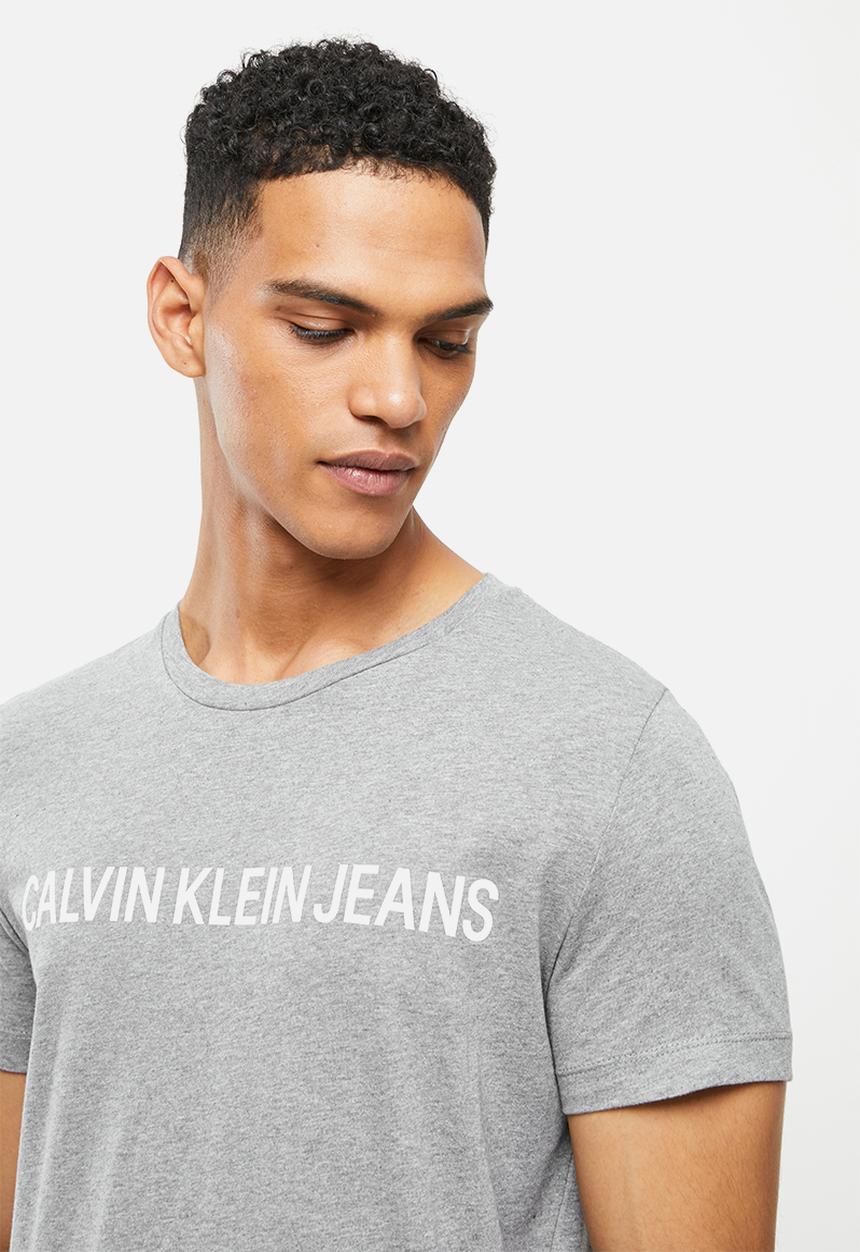 Calvin Klein - Core institutional logo slim tee - grey