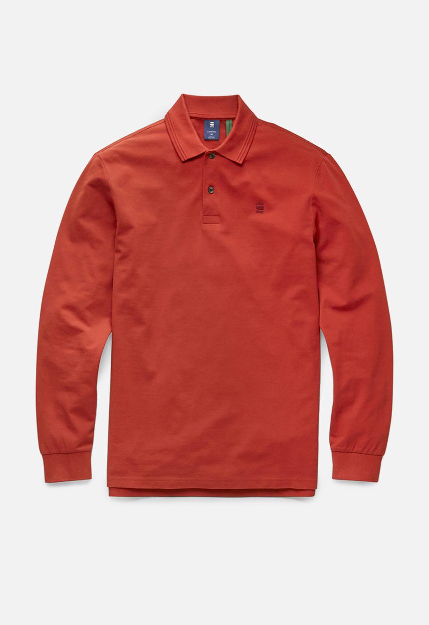 G-STAR - Dunda core polo l\s - rusty red