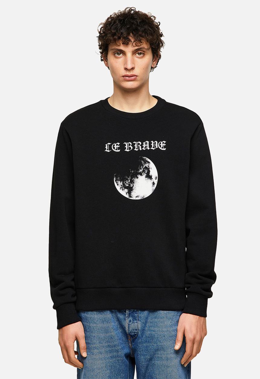 Diesel  - S-girk-b4 printed sweater - black