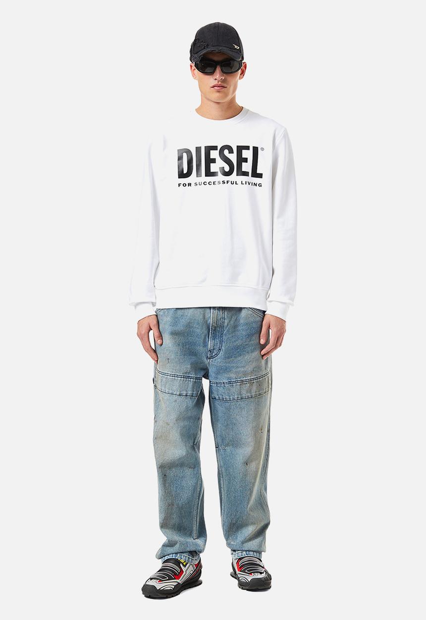 Diesel  - S-girk-ecologo sweater - white