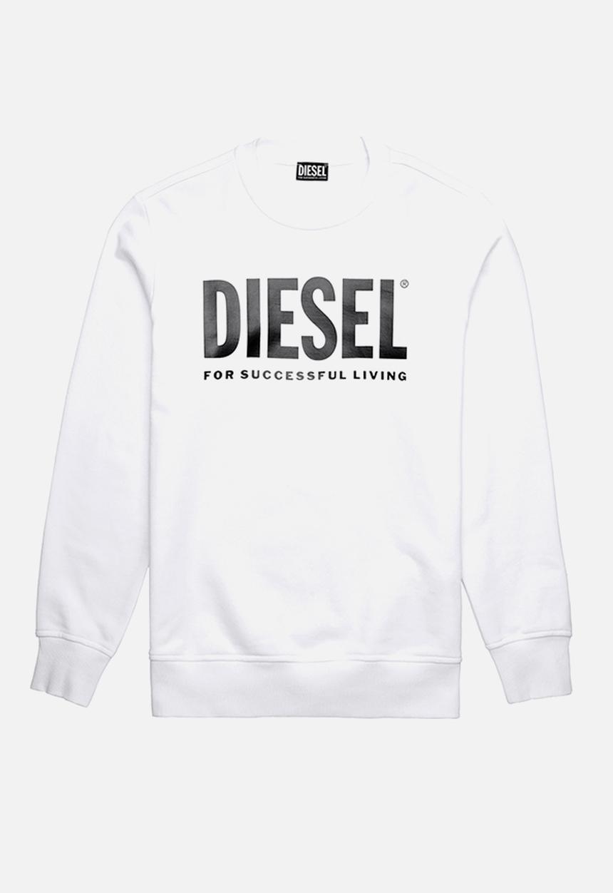 Diesel  - S-girk-ecologo sweater - white