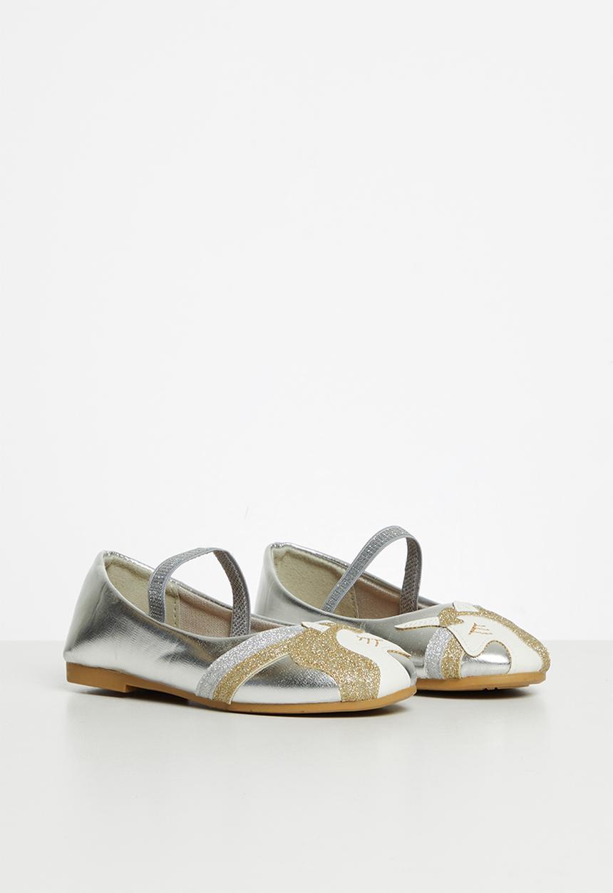 Pop Candy - Girls unicorn pump - silver
