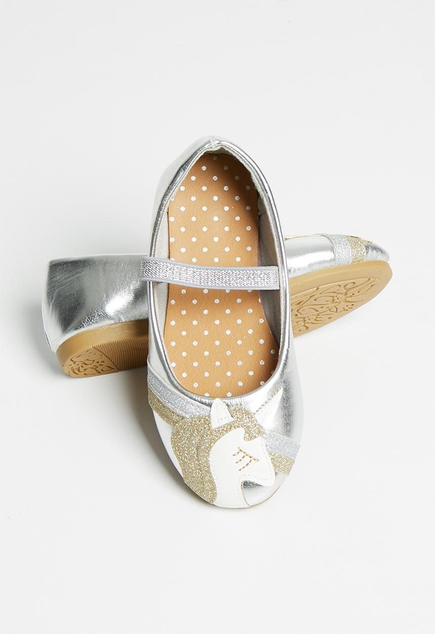 Pop Candy - Girls unicorn pump - silver