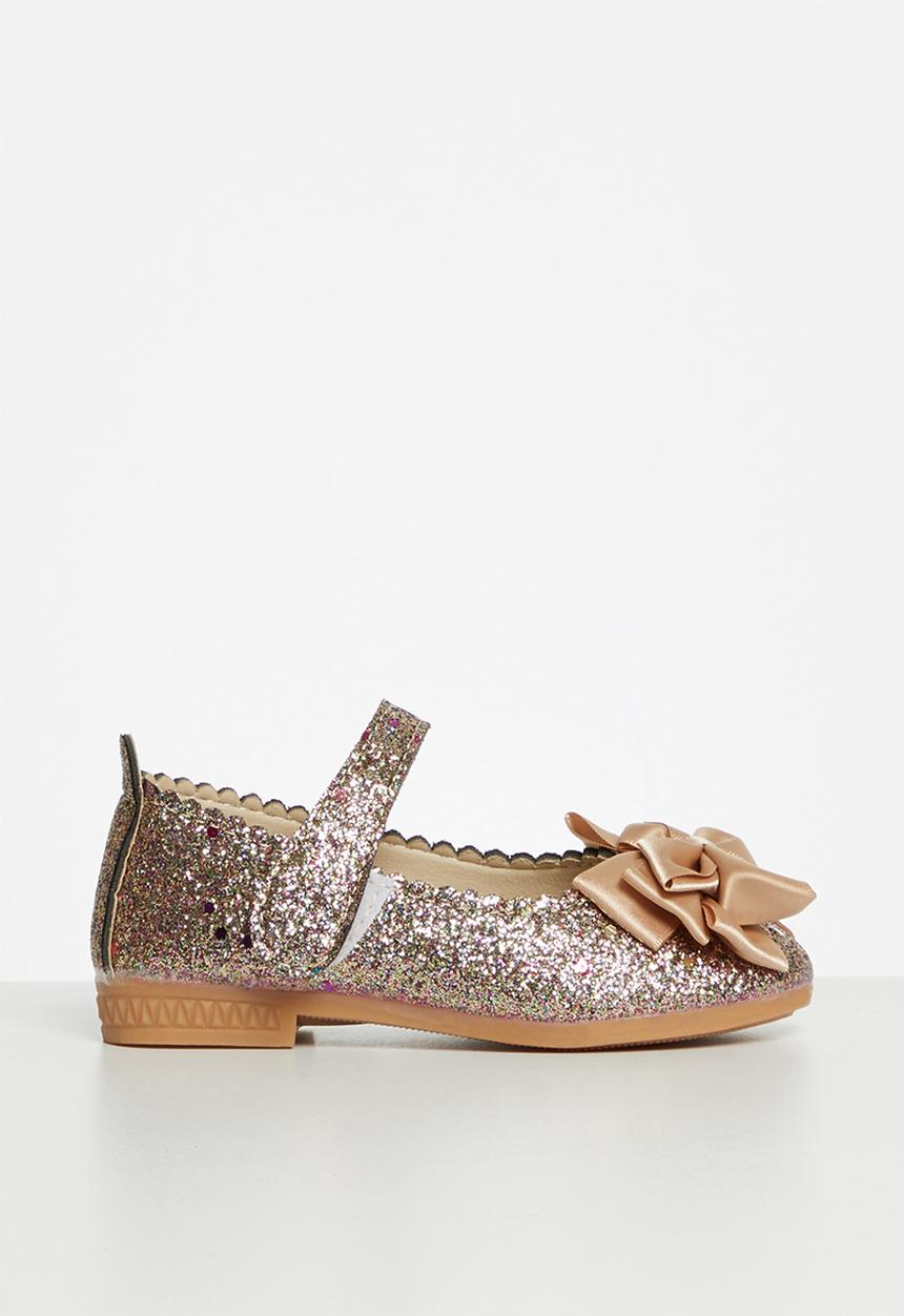Pop Candy - Girls glitter pump - silver/gold