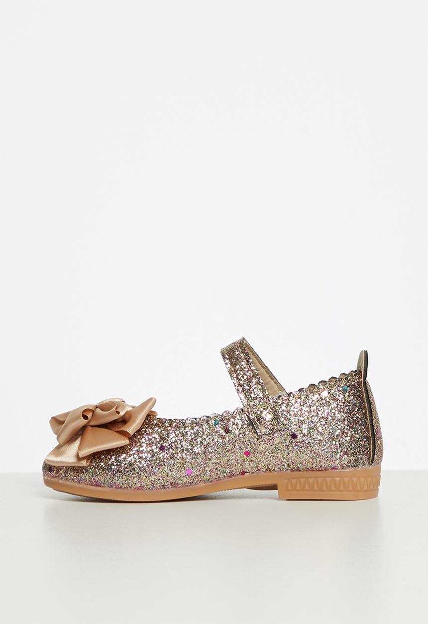 Pop Candy - Girls glitter pump - silver/gold