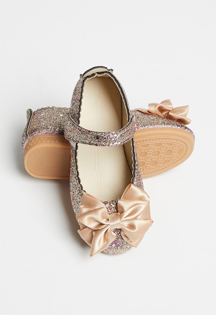 Pop Candy - Girls glitter pump - silver/gold