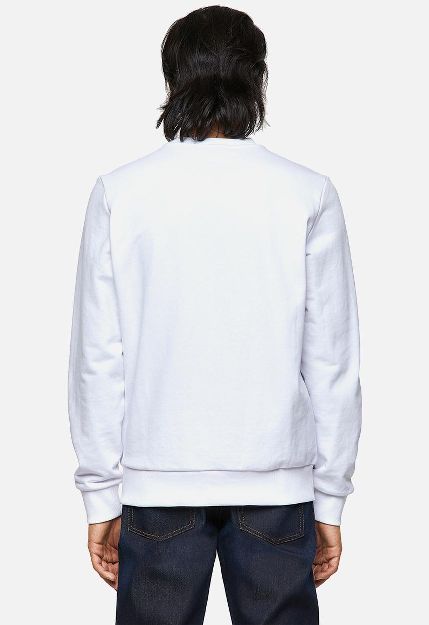 Diesel  - S-girk-k20 chest print sweater - white