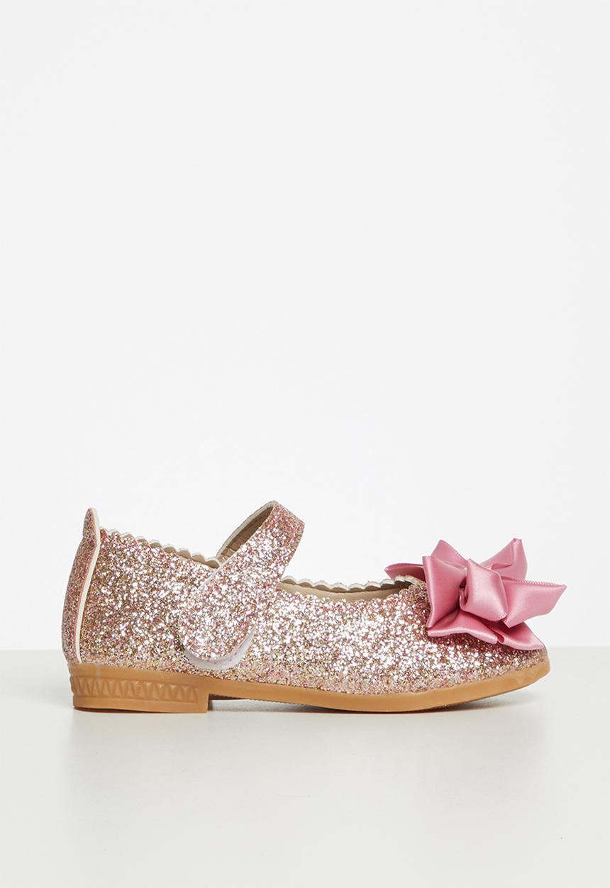 Pop Candy - Girls glitter pump - silver/pink