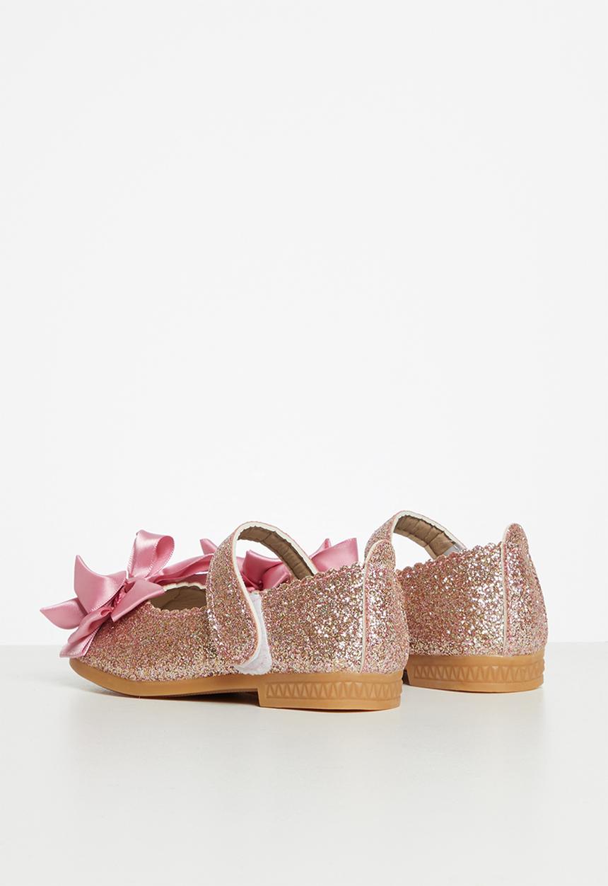 Pop Candy - Girls glitter pump - silver/pink