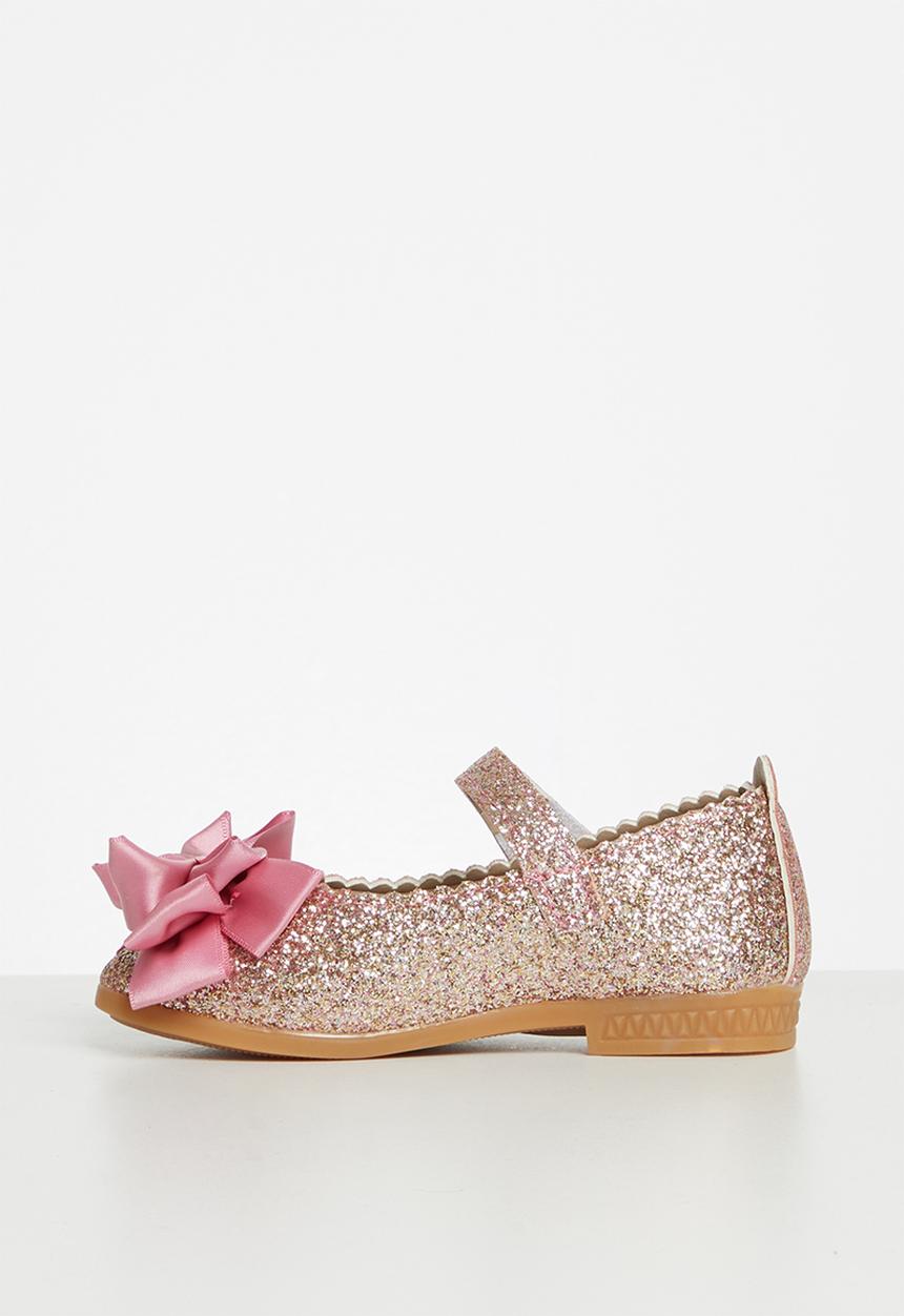 Pop Candy - Girls glitter pump - silver/pink