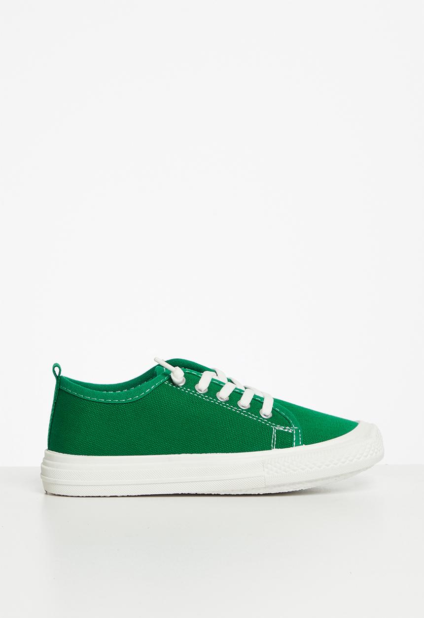Pop Candy - Boys sneaker - green & white