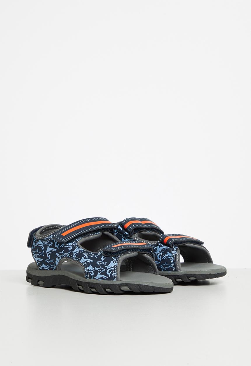 Pop Candy - Boys sandals - blue & orange