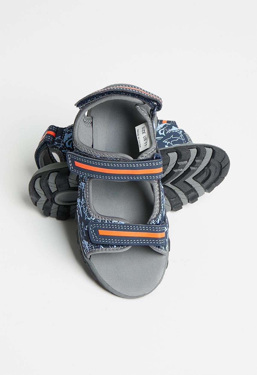 Pop Candy - Boys sandals - blue & orange