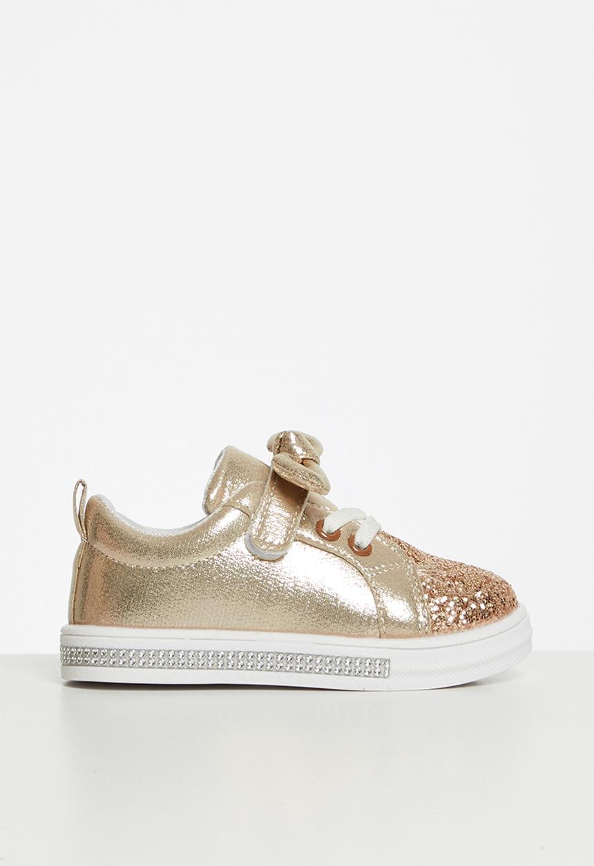 Pop Candy - Girls glitter sneaker - gold