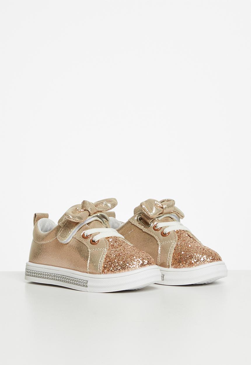Pop Candy - Girls glitter sneaker - gold