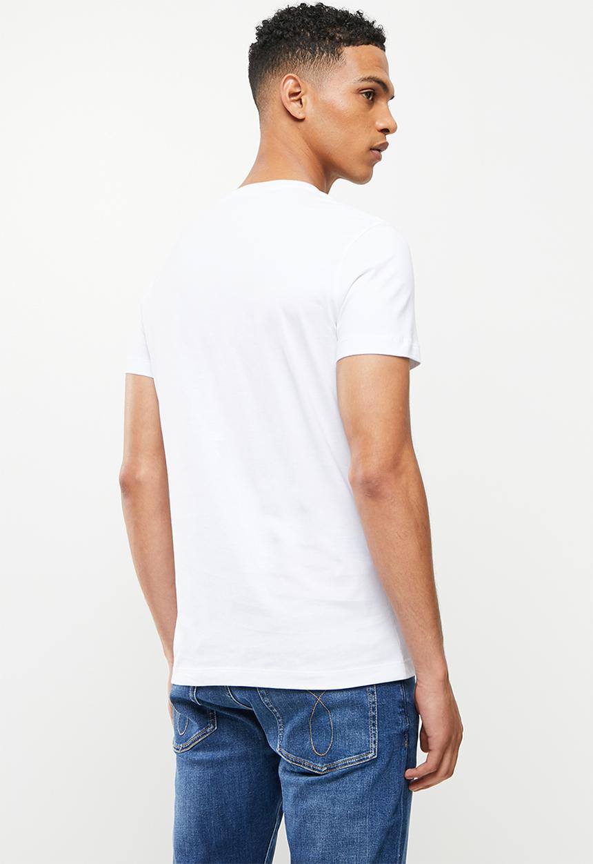 Calvin Klein - Iconic monogram ss slim tee -  white