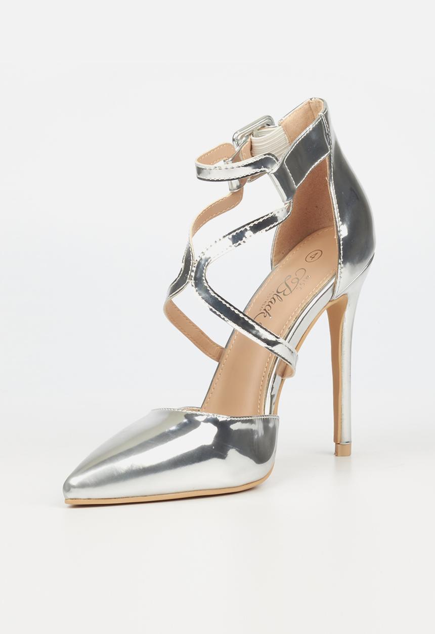 Miss Black - Chacha1 heel - silver