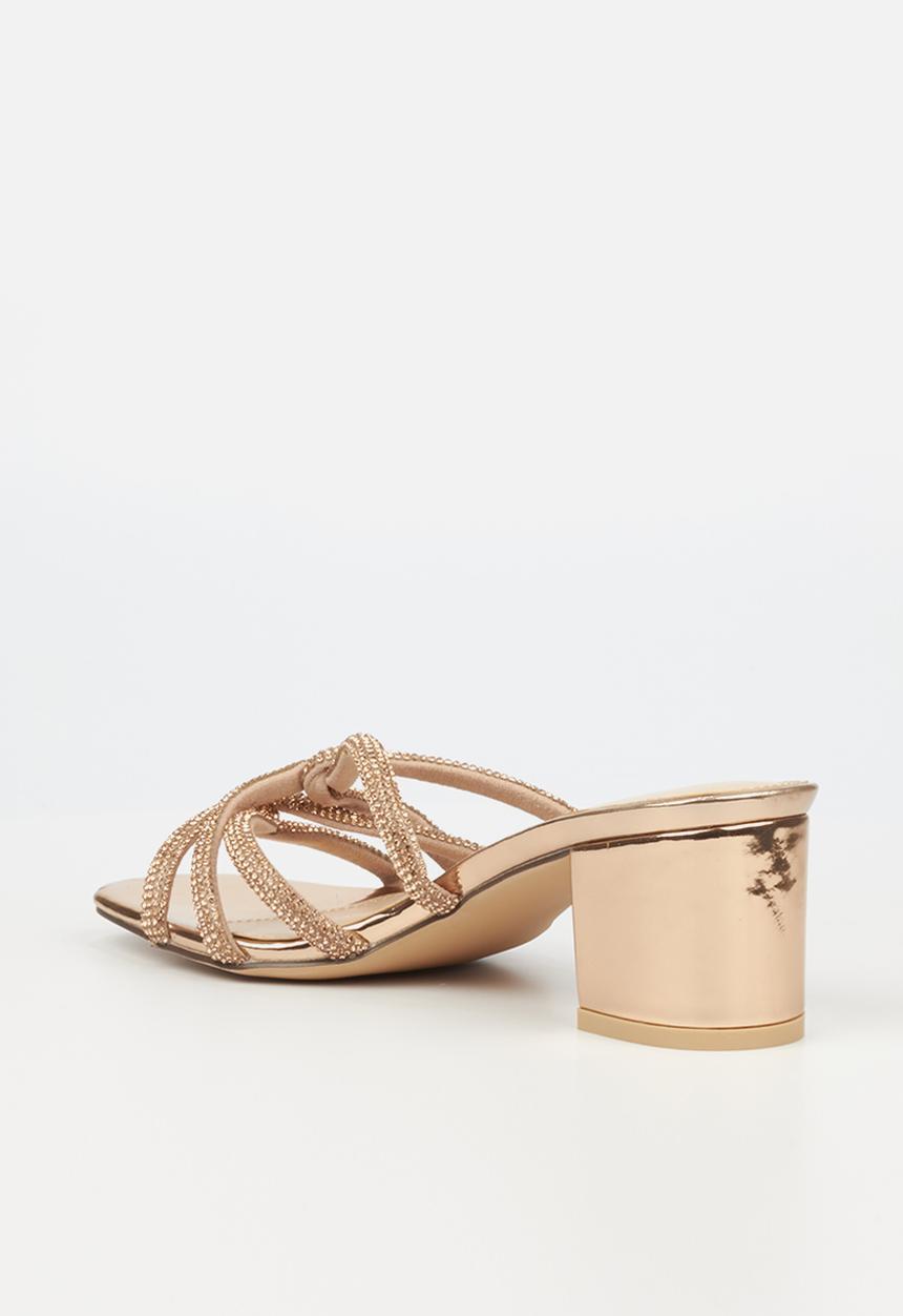 Miss Black - Grammy1 mule heel - rose gold