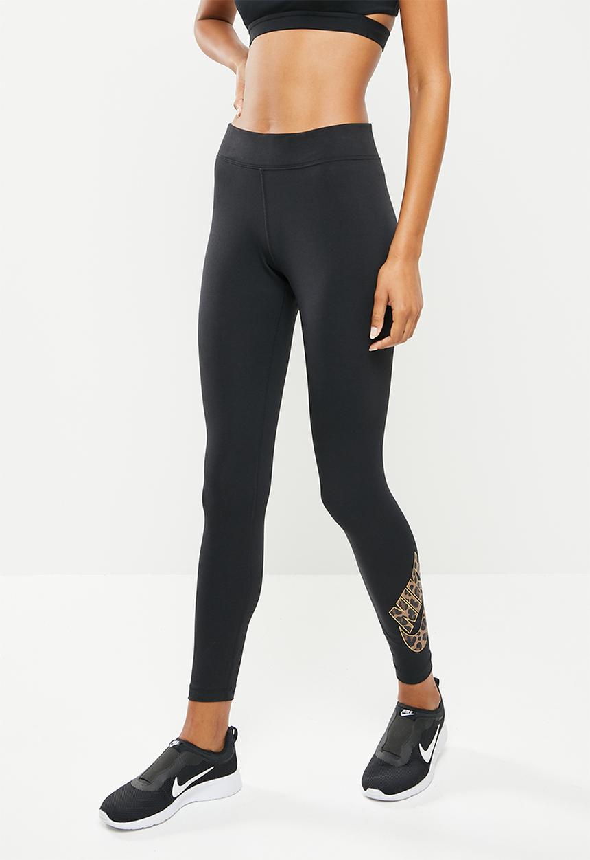 Nike - W nsw gx prnt mid rise legging - black 