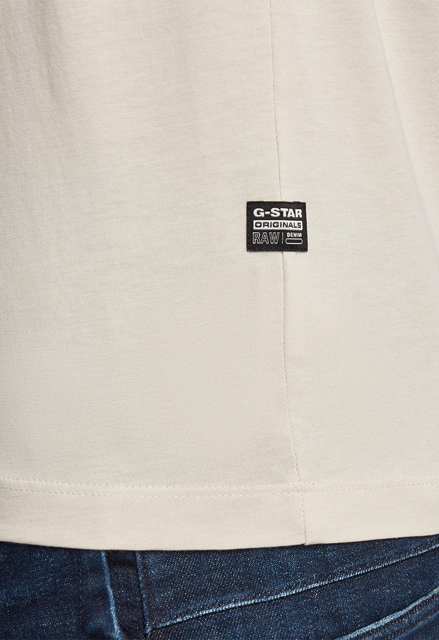 G-STAR - Back logo slim v t - whitebait