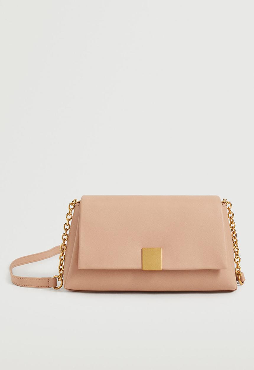 MANGO - Flap chain bag - pink