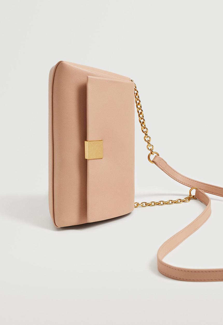MANGO - Flap chain bag - pink
