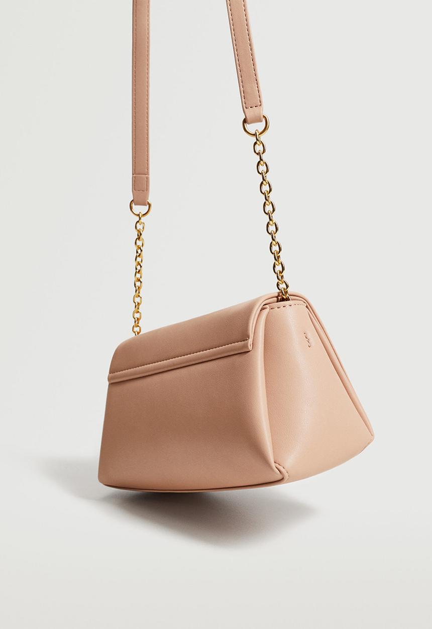 MANGO - Flap chain bag - pink