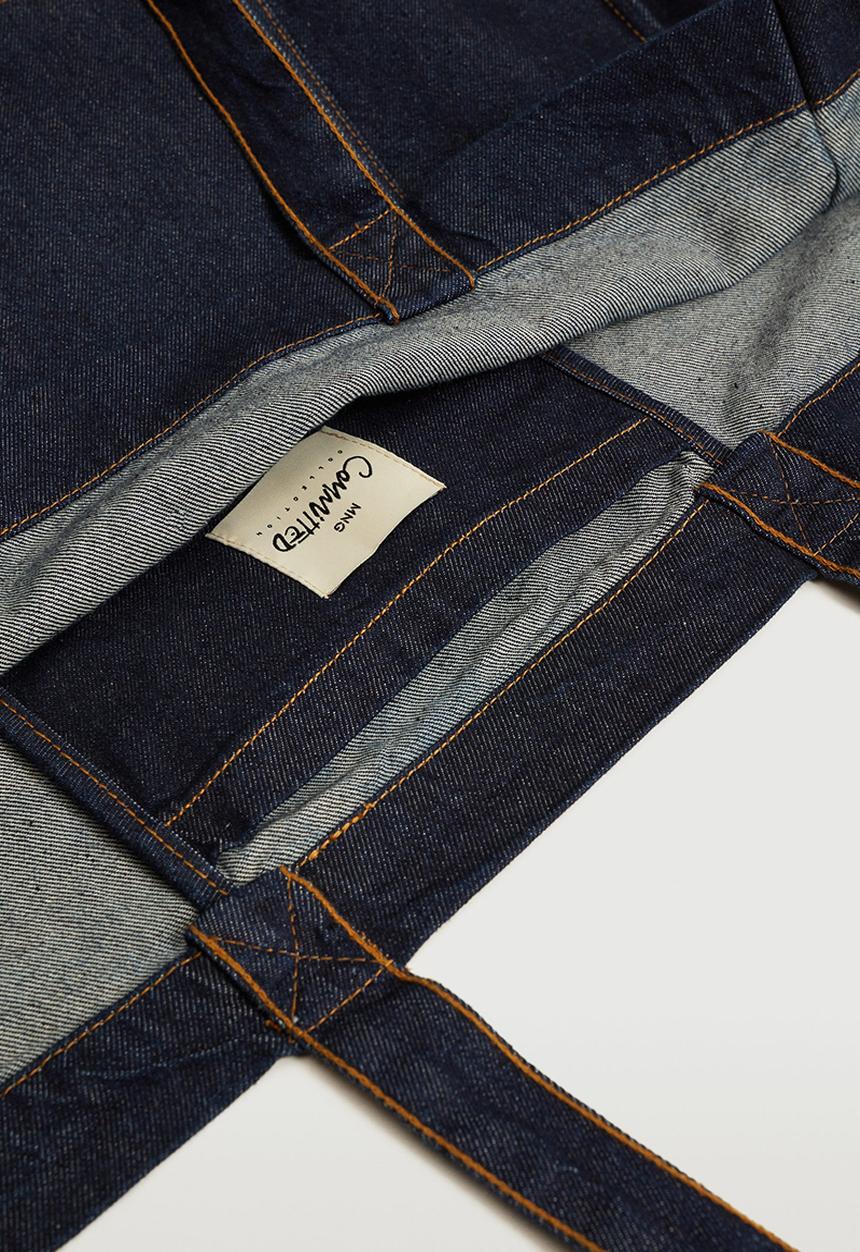 MANGO - Denim shopper bag - blue