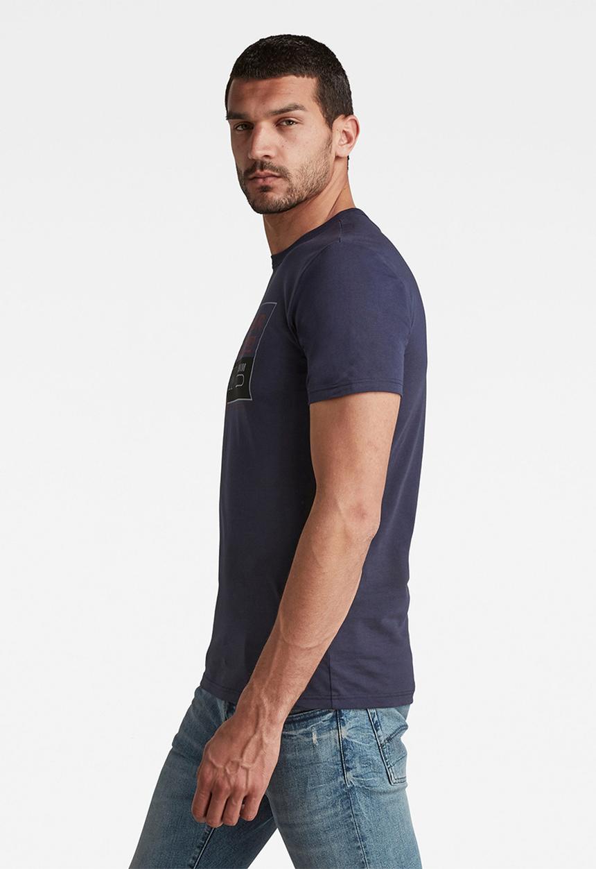 G-STAR - Color block originals slim r t - servant blue