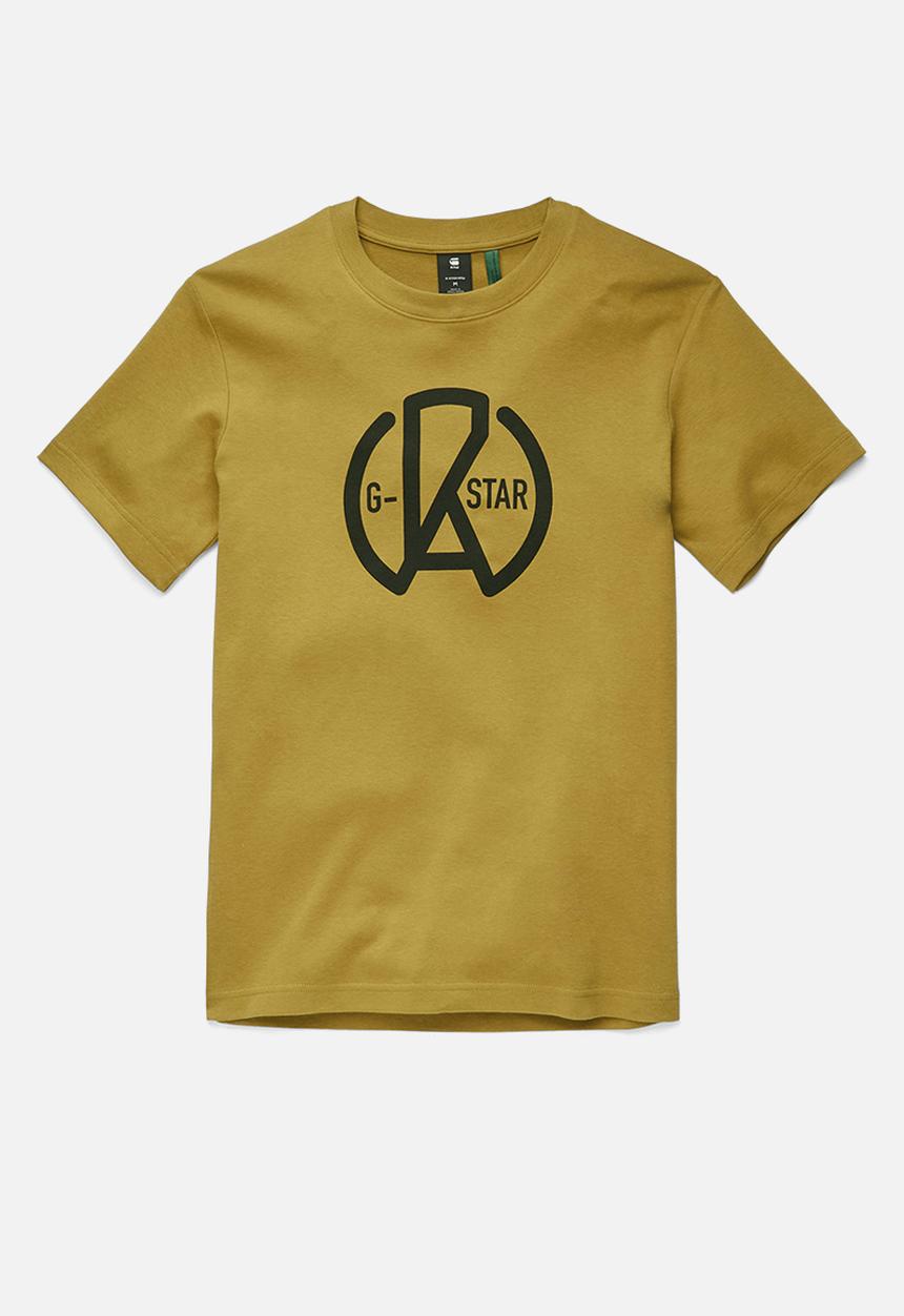 G-STAR - Circle graphic r t - gold olive