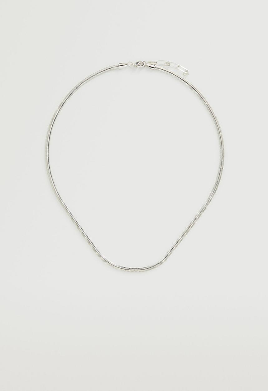 MANGO - Slim chain necklace - silver