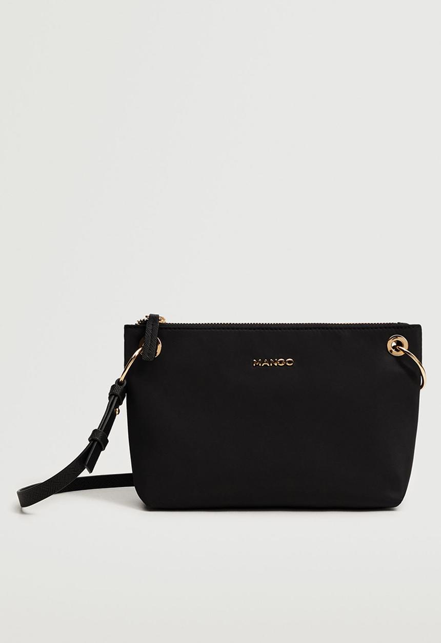 MANGO - Logo crossbody bag - black