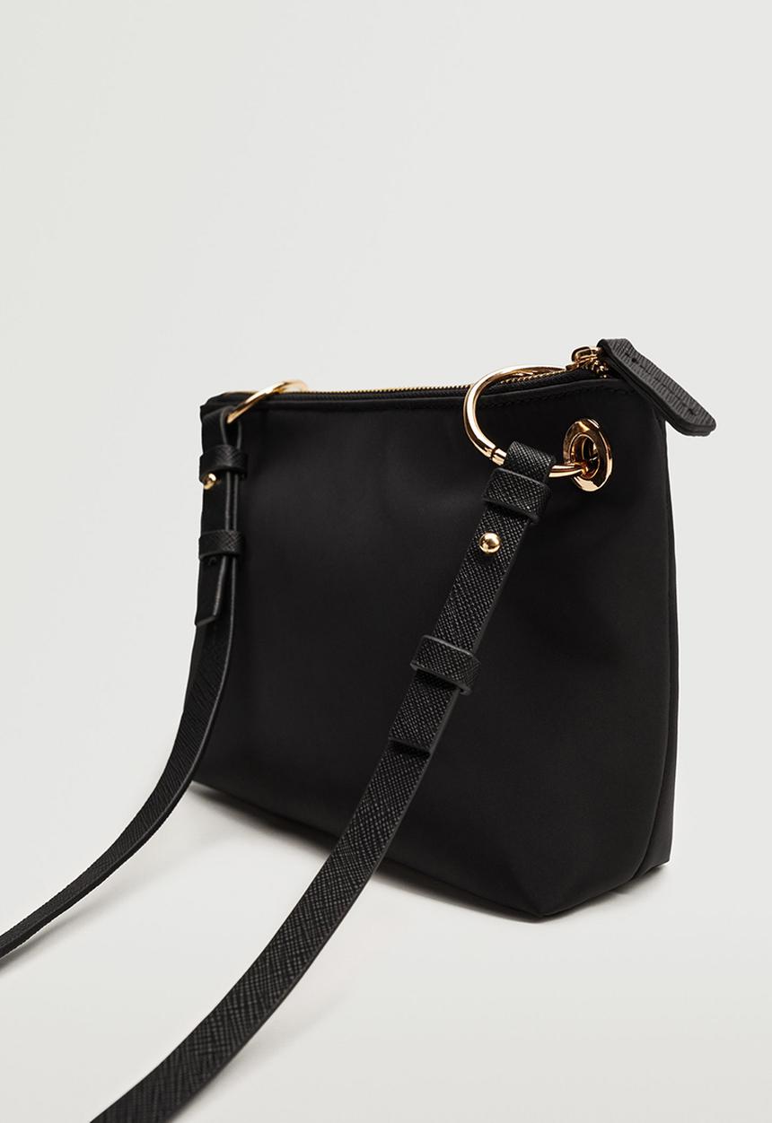 MANGO - Logo crossbody bag - black