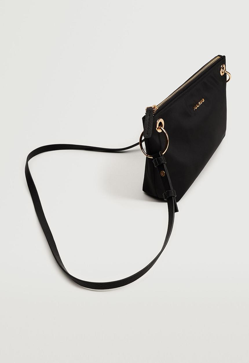 MANGO - Logo crossbody bag - black
