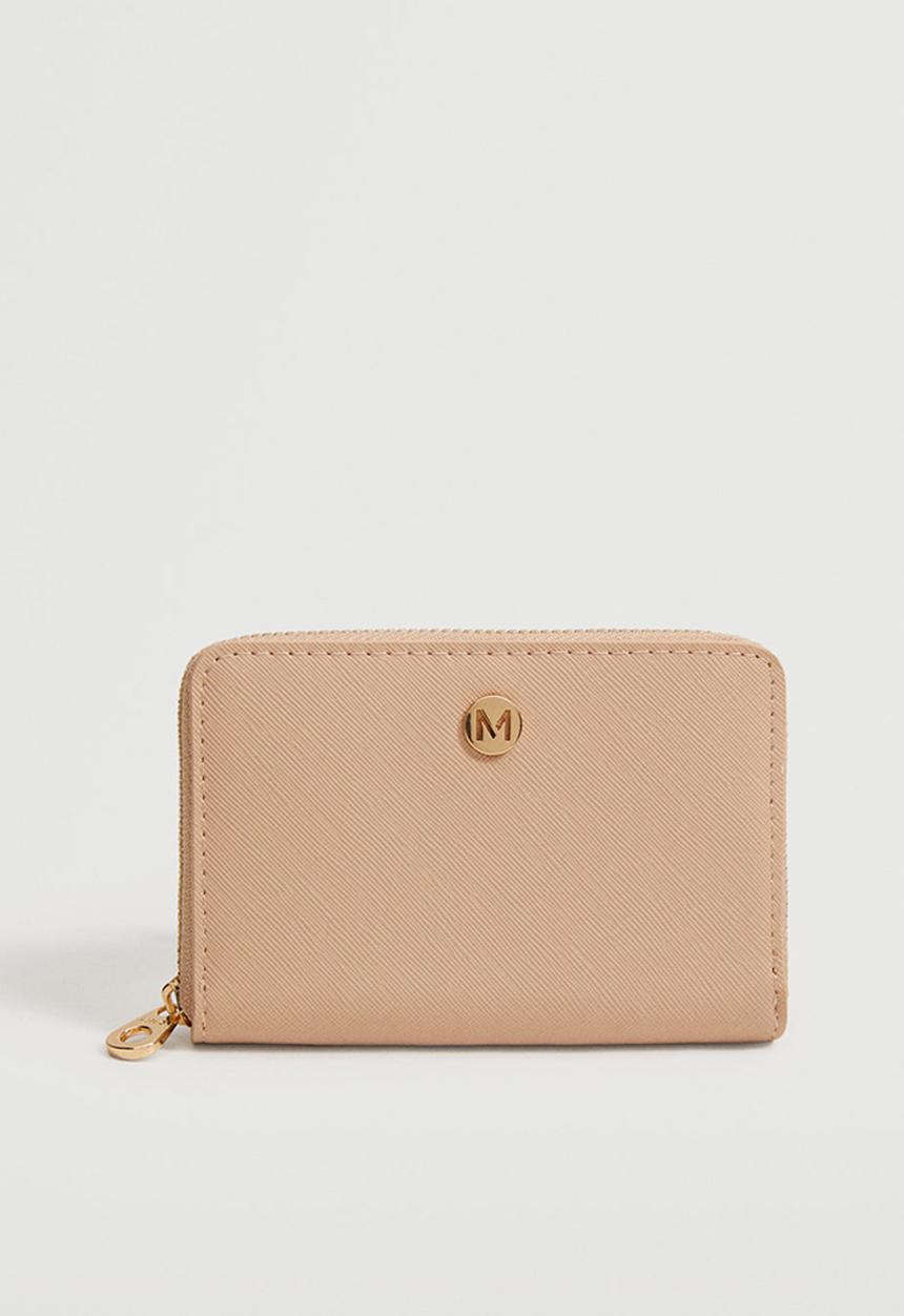 MANGO - Saffiano-effect wallet - pink
