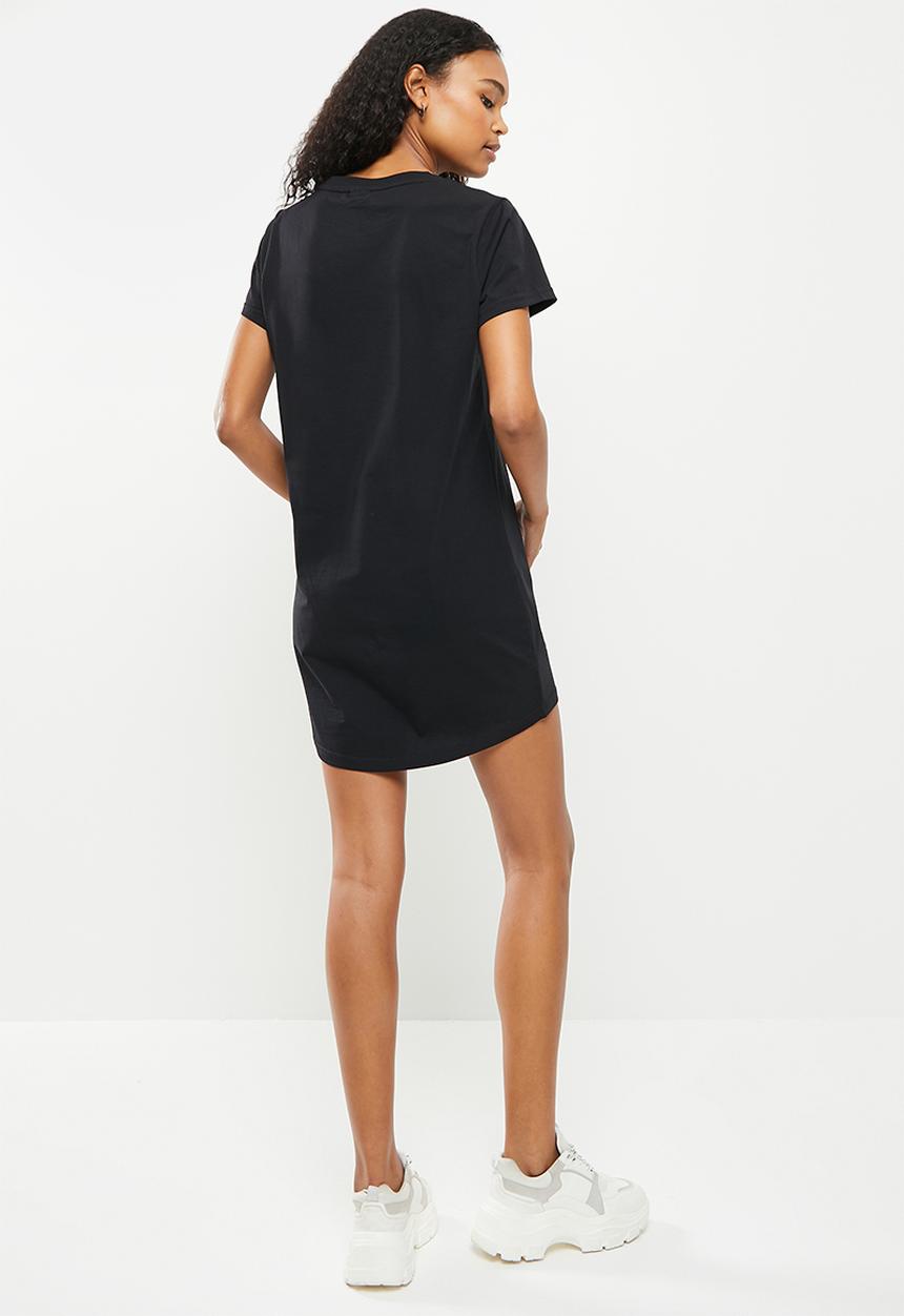 FILA - Mono deckle T-shirt dress - black