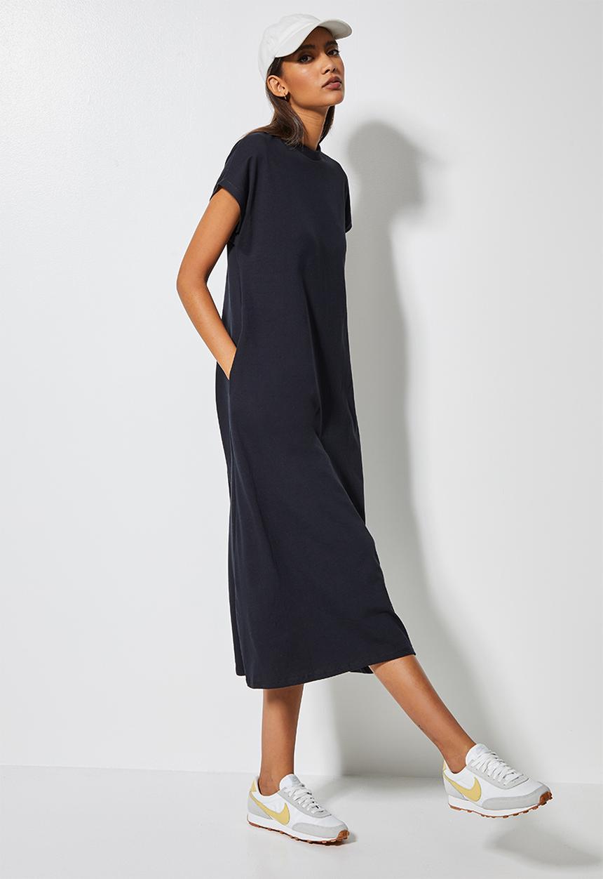 Superbalist - Sleeveless T-shirt dress - black