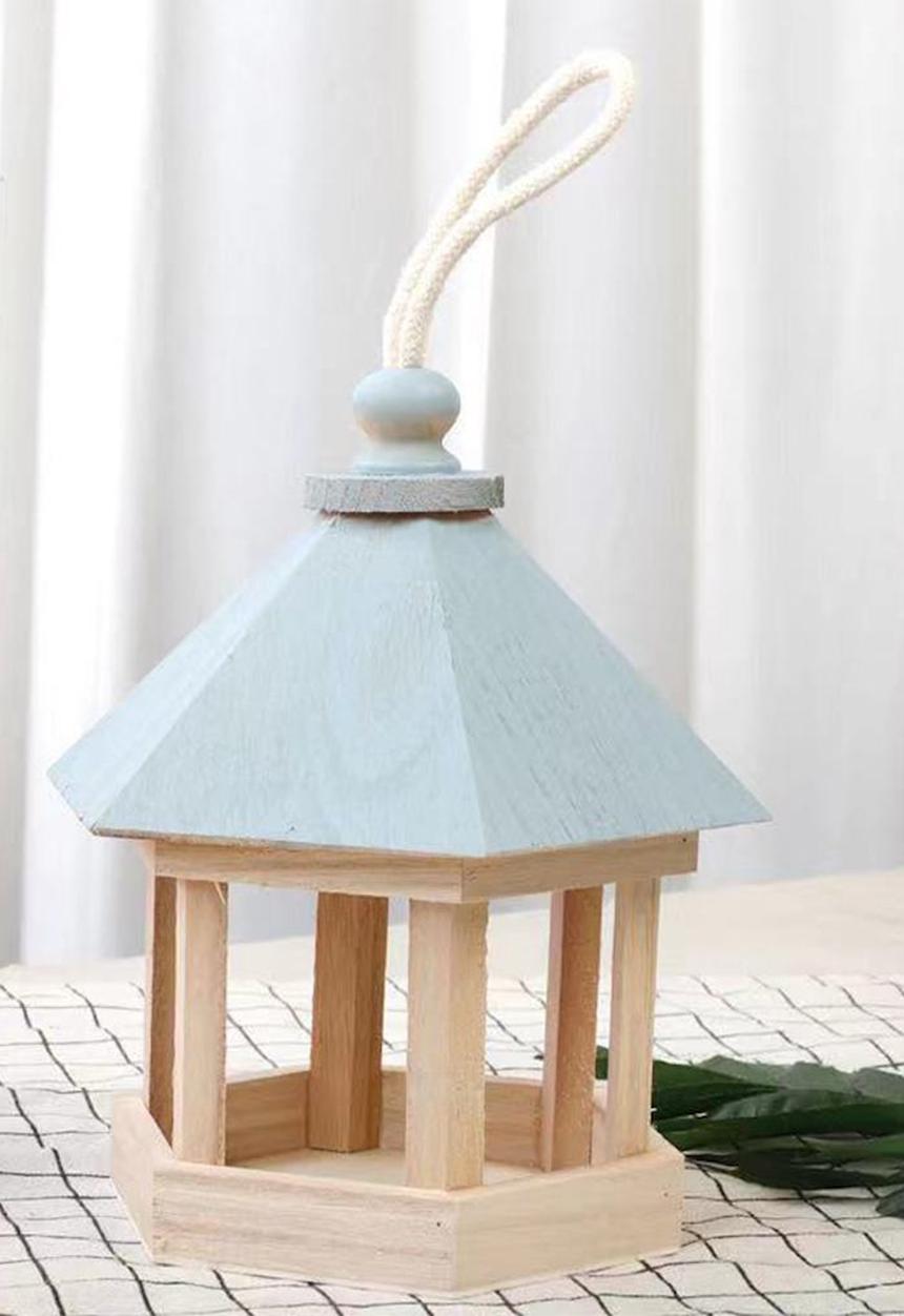 Sixth Floor - Wooden bird feeder - blue