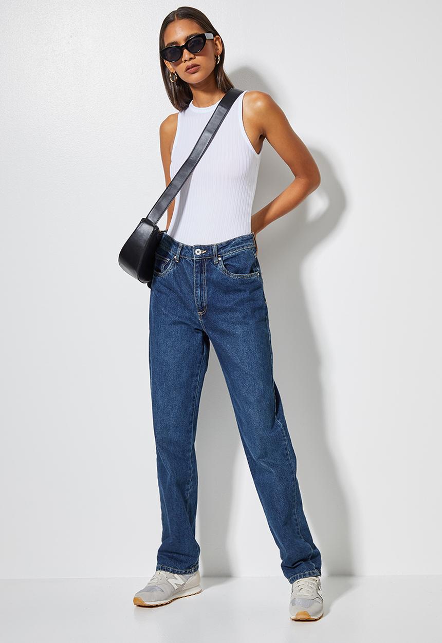 Superbalist - 2 Pack high neck cutaway bodysuit - black & white