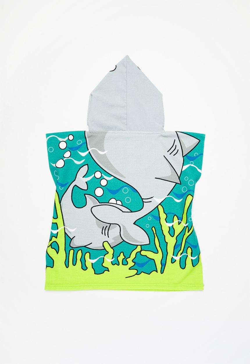 Pop Candy - Boys shark hooded towel - multi