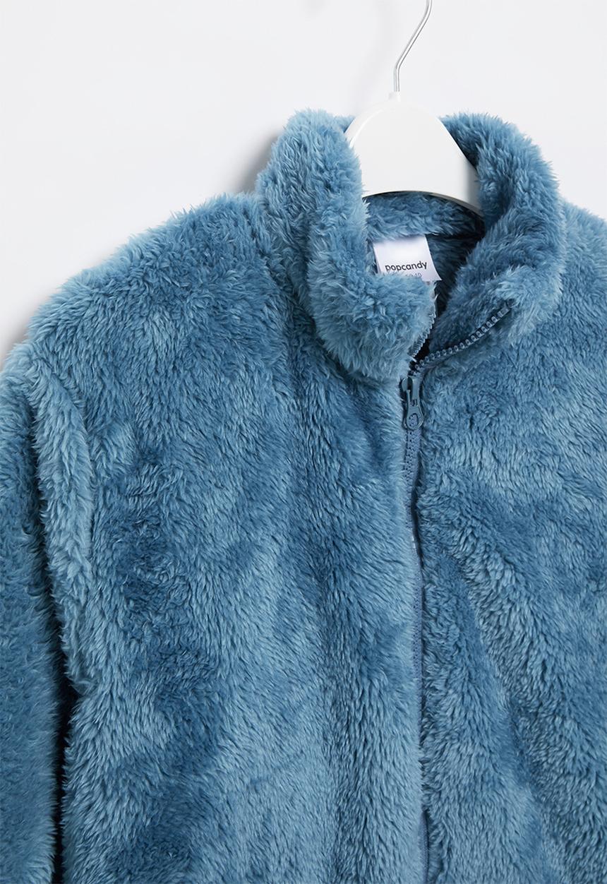 Pop Candy - Boys zip through jacket - blue