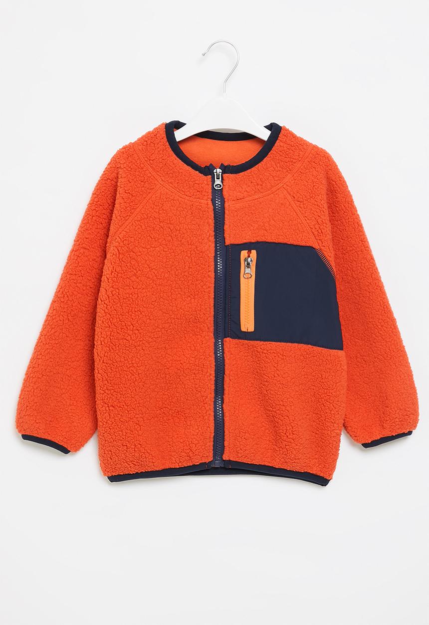 Pop Candy - Boys polar fleece jacket - orange