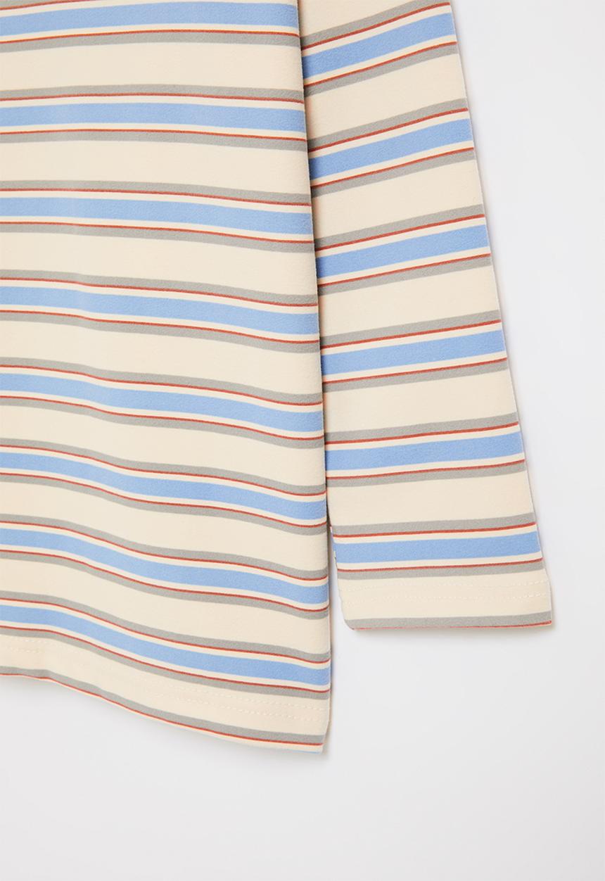 Pop Candy - Boys long sleeve stripe golfer - multi 