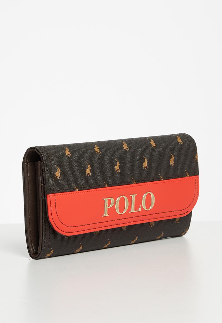 POLO - Polo canterbury clutch purse - brown