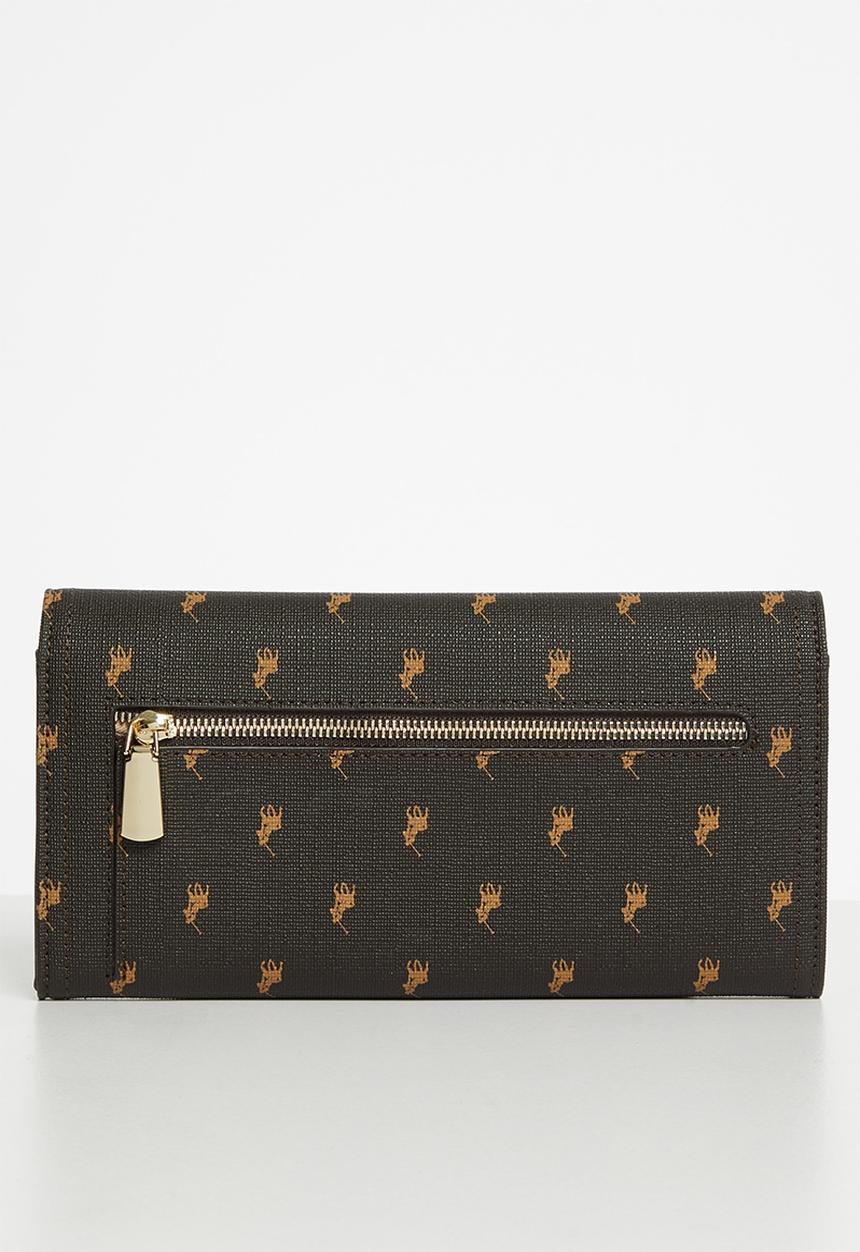 POLO - Polo canterbury clutch purse - brown