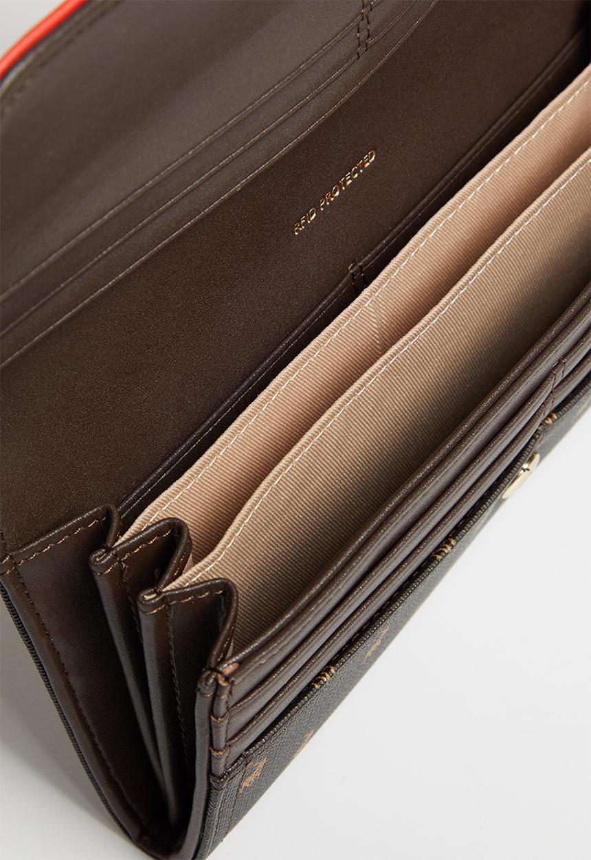 POLO - Polo canterbury clutch purse - brown