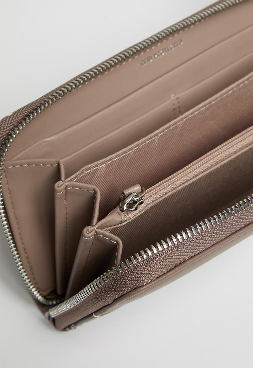 POLO - Polo floral zip around purse - taupe