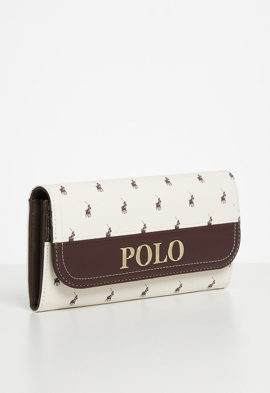 POLO - Polo canterbury clutch purse - cream