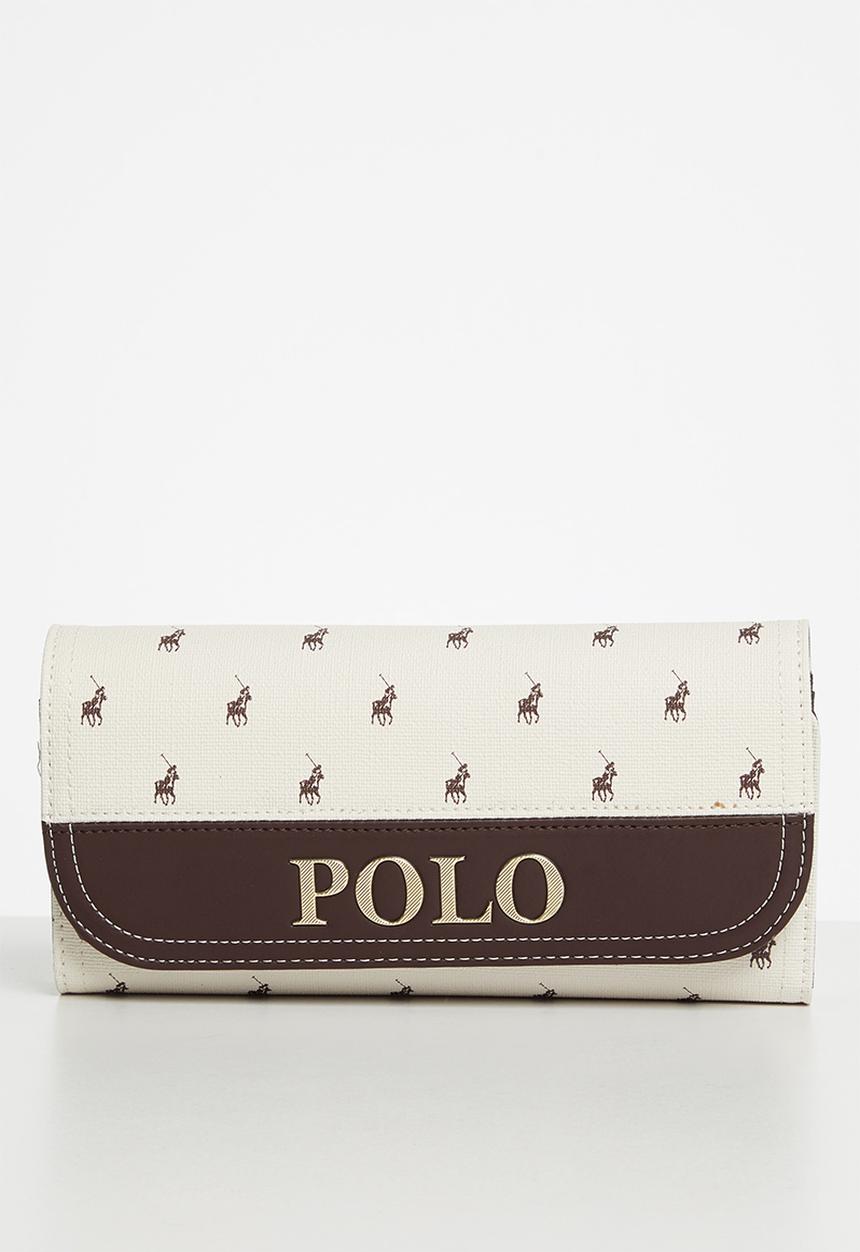 POLO - Polo canterbury trifold purse - cream