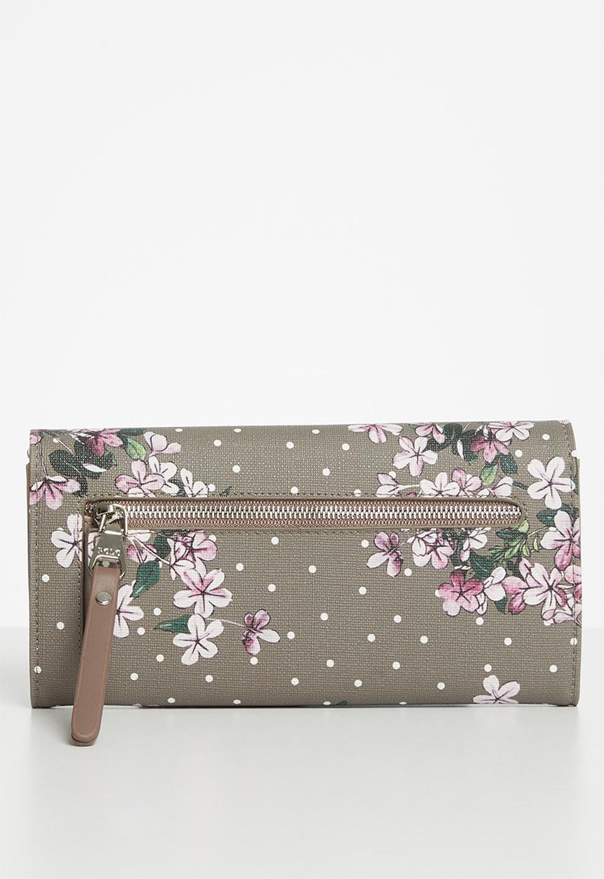 POLO - Polo floral clutch purse - taupe